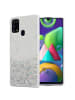cadorabo Hülle für Samsung Galaxy M31 Glitter in Transparent mit Glitter