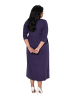 Ulla Popken Kleid in dunkel beere