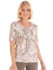 GOLDNER Druckshirt Bequemes Druckshirt im Mustermix in rosé / natur