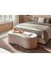 Beliani Ottomane AMAL in Beige - (W) 120 x (H) 41 x (L) 54 cm
