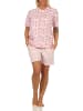 NORMANN Shorty Pyjama kurzarm Herzen - 62145 in rosa