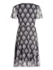 CARTOON Volantkleid mit Rüschen in Schwarz/Weiß