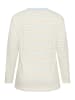 KAFFE curve Langarm-Shirt KCwinni Loose fit in White/Light Blue, Blue Neck