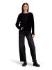 BETTY & CO Strickpullover mit V-Ausschnitt in Schwarz