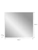 xonox.home Spiegel  (B/H/T: 80x73x2 cm) in Basalt grau und Artisan Nachbildung