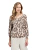 Betty Barclay Strickpullover mit Fledermausärmeln in Taupe/Taupe