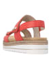 remonte Sandalen in Rot