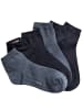 camano Kurzschaft-Socken in 1x marine + 2x mittelblau + 4x hellblau