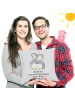 Mr. & Mrs. Panda Kissen Pinguin Bester Kuschelpartner der Welt m... in Grau Pastell