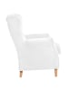58 aufm Kessel OHRENSESSEL Karlen Bezug Veloursstoff Buche natur / creme