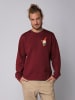 wat? Apparel Sweatshirt Gartenzwerg in Weinrot