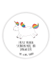 Mr. & Mrs. Panda magnet Einhorn Happy mit Spruch in Weiß