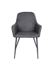 ebuy24 Essgruppe Tony 4 (7-teilig) Grau 95 x 200 cm