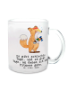 Mr. & Mrs. Panda Geschenktasse Fuchs Fitness mit Spruch in Transparent