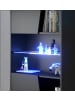 Parisot Schreibtisch-Set schwarz, grau, Gamingtisch und Regal inkl. LED mit Farbwechsel