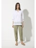 More & More Baumwollstretch-Hose in pale olive green