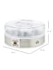HOMCOM Joghurtbereiter-24L x 24B x 13H cm-Weiß