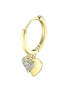 LOTUS silver Ohrringe Silber 925 Sterling Silber Zirkoniastein Creolen