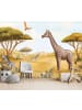 WALLARENA Fototapete Kinderzimmer Tiere in Beige