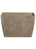 Beliani 2er-Set Outdoor Blumentopf SILENEV in Braun
