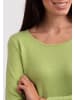 CASH-MERE.CH Recycelter Rundhals Pullover in Grün