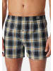 Schiesser Boxershorts Web in Grau / schwarz / ocker