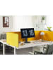 Beliani Schreibtischtrennwand WALLY in Gelb - (W) 80 x (H) 40 x (L) 2 cm