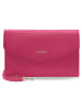 Lazarotti Bologna Leather Clutch Tasche Leder 23 cm in hot pink