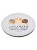 Mr. & Mrs. Panda Rund Magnet Schnecken Liebe mit Spruch in Grau Pastell