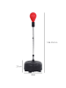 HOMCOM Punchingball-Set,Ø48 x H136-154 cm,Rot