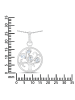 Rafaela Donata Kette Tree of Life Sterling Silber Blautopas in silber