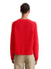 Marc O'Polo Cropped Oversize-Zip-Cardigan in Bright Red