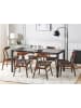 Beliani Esszimmertisch GRANADA in Schwarz - (W) 80 x (H) 75 x (L) 120 cm