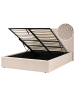 Beliani Doppelbett VION in Beige - (W) 157 x (H) 110 x (L) 216 cm