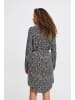ICHI Kleid IHVERA Loose fit in Black Ikat aop