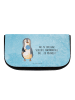 Mr. & Mrs. Panda Schminkaufbewahrung Pinguin Lolli mit Spruch in Eisblau