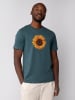 wat? Apparel T-Shirt Sonnenblume in Petrol