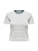 ONLY T-Shirt 1er Pack in Weiß/Grün