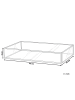 Beliani Tablett GRENOBLE in Gold - (W) 30 x (H) 6 x (L) 20 cm