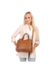 Toscanto Leder Handtasche Toscanto Tasche hellbraun ca. 31cm