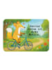 Mr. & Mrs. Panda Magnet Fuchs Fahrrad fahren Design mit Spruch in Weiß
