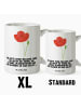 Mr. & Mrs. Panda XL Tasse Blume Mohnblume mit Spruch in Weiß