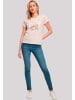 F4NT4STIC Box Tee Blumen Osterhasen Ohren Dekor in pink