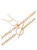 faina Women Necklace in Rose Gold White