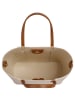 Samantha Look Handtasche echt Leder in beige