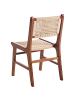 Beliani 2er-Set Esszimmerstuhl OZELLA in Braun/Beige
