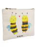 Mr. & Mrs. Panda Schminktasche Biene Verliebt ohne Spruch in Weiß