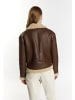 DreiMaster Vintage Lederjacke Aus Shearling in Braun