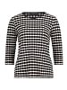 Betty Barclay Basic Shirt mit Rundhalsausschnitt in Schwarz/Weiß