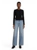 Zero  Strick-Cardigan mit Rüschen in Black Beauty